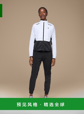 欧洲直邮On昂跑Weather系列女士白色/黑色再生聚酰胺跑步夹克