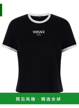香港直邮VERSACE 女士T恤 10226561A166852B020 SS2026 黑色
