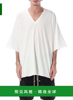 香港直邮RICK OWENS 男士T恤 RU01F2279JA11 SS2026 乳白色