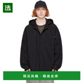 美国直邮 男装 juun 1h可退 黑色棉质尼龙夹克 夹克 242343M1