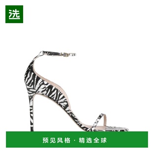 1h可退 【美国直邮】SOPHIA WEBSTER 斑马纹真皮踝带凉鞋 女鞋 时