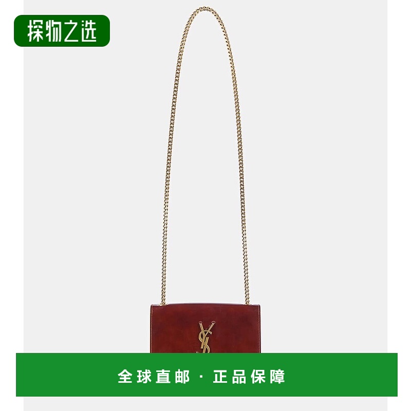 香港直邮Saint Laurent 圣罗兰 女士 Kate 小号漆皮链带钱包