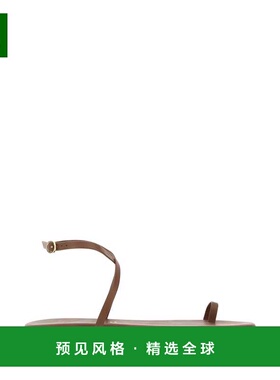 1h可退 香港直邮TKEES 女士 Phoebe 巧克力色皮质凉鞋 PHE04HEATW