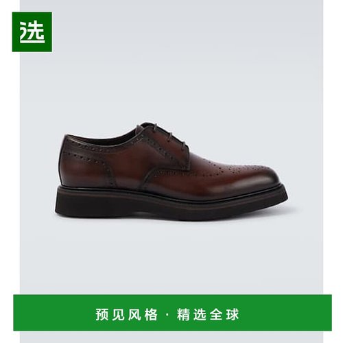 香港直邮Berluti 伯尔鲁帝 男士 皮质粗革皮鞋 brown棕色 舒适时