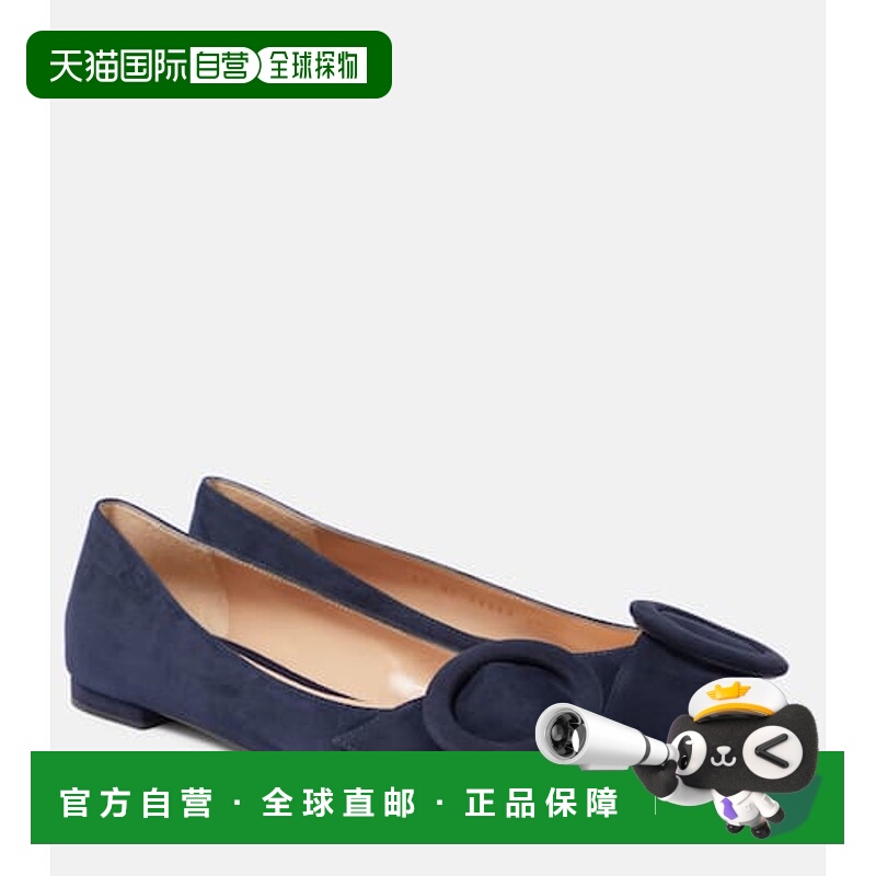 香港直邮Gianvito Rossi 吉安维托·罗西 女士 Camden 绒面革芭蕾