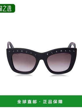 香港直邮Valentino 黑色徽标太阳镜 V716S华伦天奴