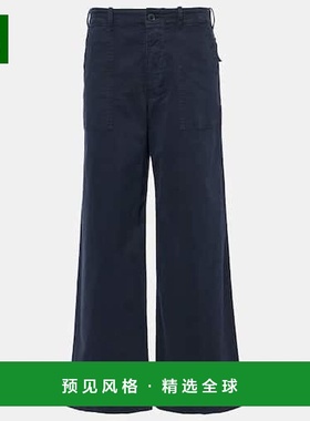 香港直邮NILI LOTAN 女士 Leon 棉质阔腿裤 blue蓝色 舒适时尚