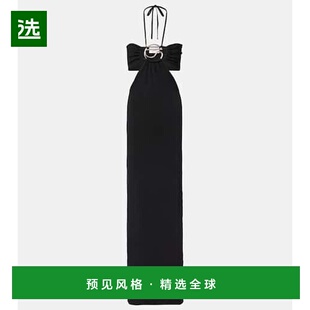 1h可退 香港直邮Coperni 女士 挂脖长款连衣裙 black黑色 舒适时