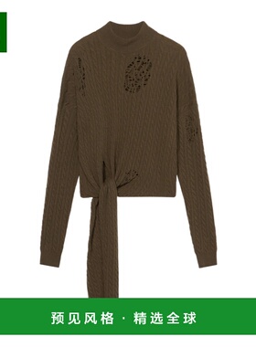 香港直邮BLUMARINE 女士针织毛衣 2M590AN0523 AW2025 绿色 长袖