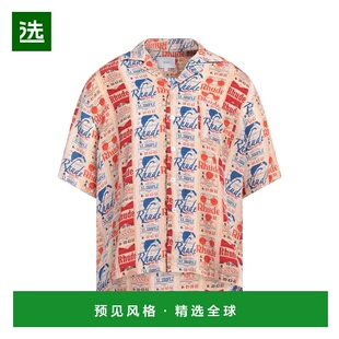 1h可退 香港直邮Rhude 男士 花纹衬衫 beige米色 舒适时尚