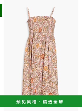 1h可退 【美国直邮】DEREK LAM 10 CROSBY|Madani 褶饰印花亚麻混