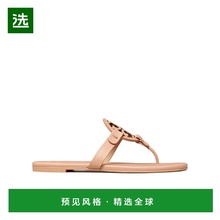 香港直邮Tory Burch 徽标皮质拖鞋女鞋 90582