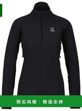 香港直邮haglofs 女士抓绒衣 1053258TRUEBLACK CO 黑色