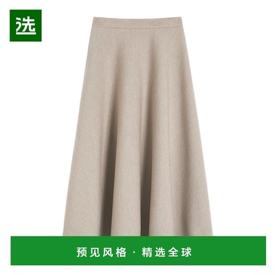 香港直邮MAX MARA 女士半身裙 1771036106002 AW2025 米白色 拉链