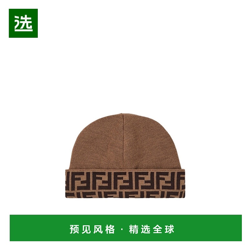 香港直邮Fendi 翻边针织帽 JUP038AV78