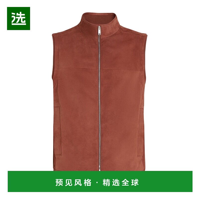 香港直邮Zegna 皮革马甲 UFPVMA9F176P