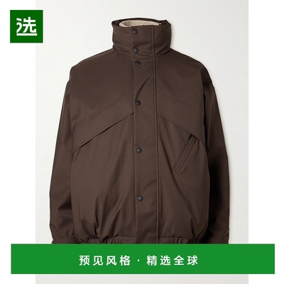 香港直邮1h可退 Loro Piana 诺悠翩雅 男士 徽标贴羊毛滑雪休闲夹