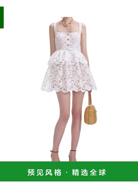 香港直邮SELF-PORTRAIT 女士连衣裙 SS25113SC SS2025 白色 蕾丝