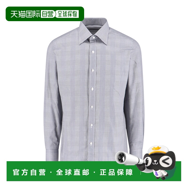 1h可退 香港直邮Tom Ford 汤姆·福特 男士 黑色衬衫 HSBC01CGP96