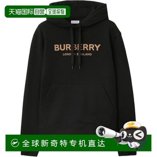 博柏麗Logo字母寬松連帽長袖 歐洲直郵Burberry 衛(wèi)衣女士