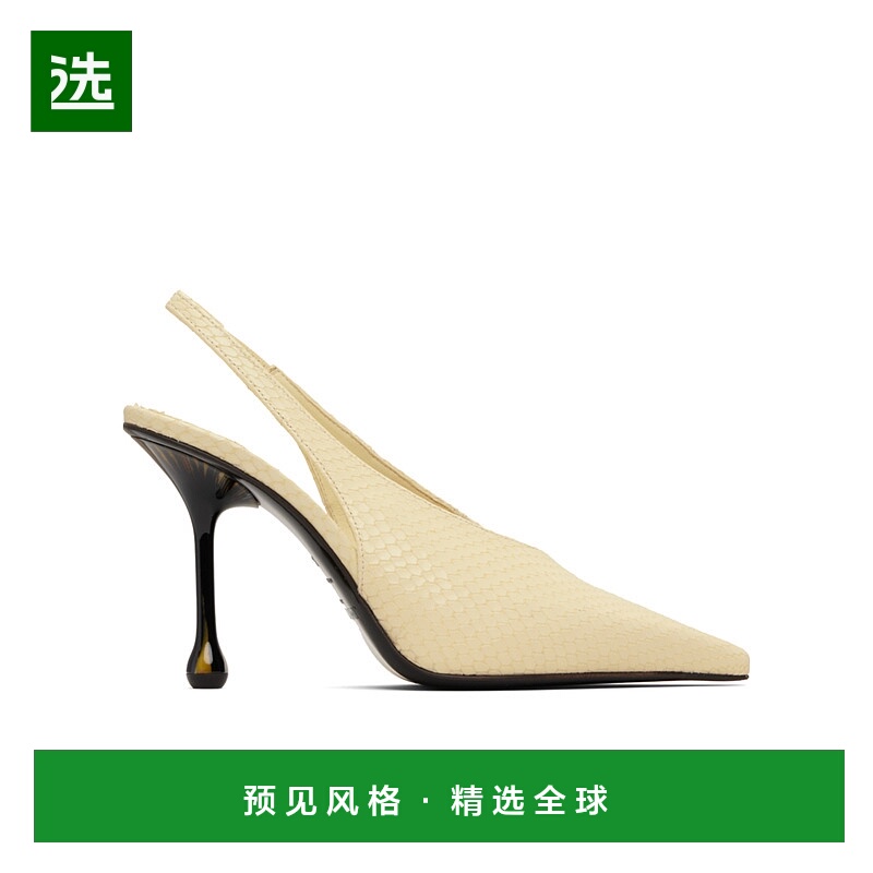 香港直邮Jimmy Choo Isa 95 ISA95BUTTERMILK皮鞋高跟鞋