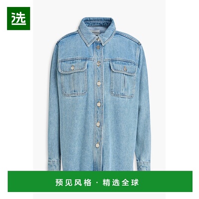 1h可退 香港直邮CLAUDIE PIERLOT 女士 牛仔布衬衫 CFPCM00502DEN