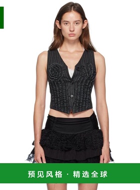 1h可退 【美国直邮】Andersson Bell 黑色剪裁背心 女装马夹 2423