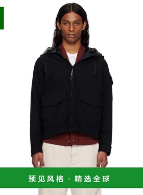 1h可退 香港直邮C.P. Company 男士 黑色 Knitted Nylon Jersey E