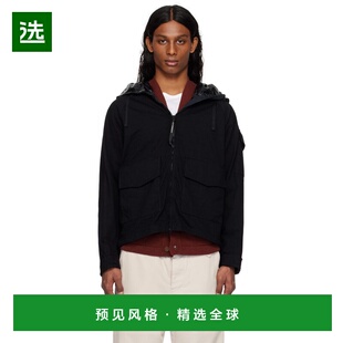 1h可退 香港直邮C.P. Company 男士 黑色 Knitted Nylon Jersey E