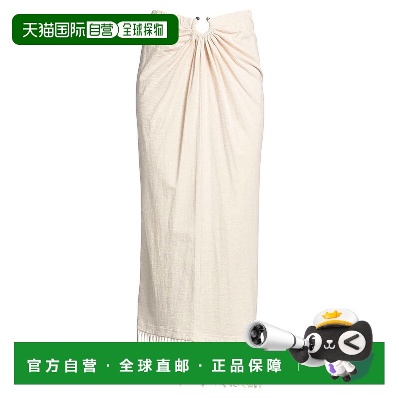 1h可退 香港直邮Rabanne 女士 长款半身裙 beige米色 舒适时尚