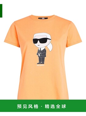 香港直邮KARL LAGERFELD 女士T恤 230W1700138 SS2023 橙色