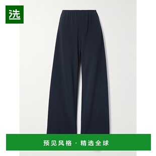 1h可退 香港直邮The Row 女士 海军蓝阔腿休闲裤 1766W1968阔腿裤