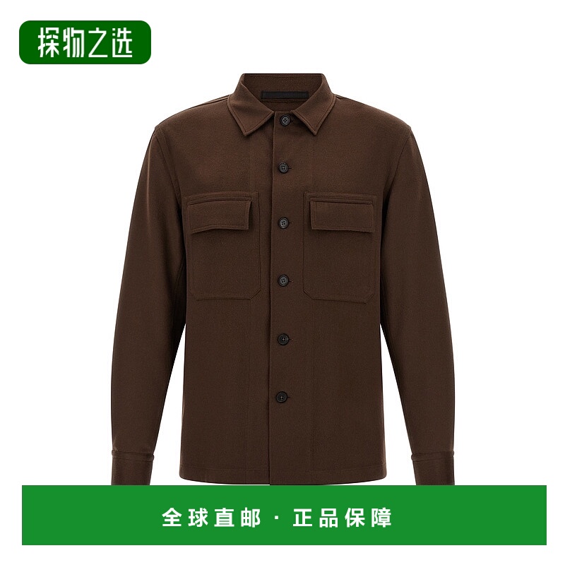 1h可退 香港直邮Zegna 杰尼亚 男士 'Alba' 衬衫 UGV46A2SOT6BM06