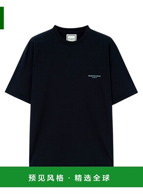 香港直邮WOOYOUNGMI 男士T恤 W261TS09704N SS2026 蓝色 徽标短袖