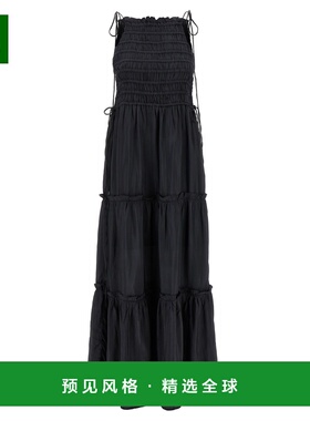 1h可退 香港直邮GANNI 女士连衣裙 W0571252 AW2025 灰色 圆领无