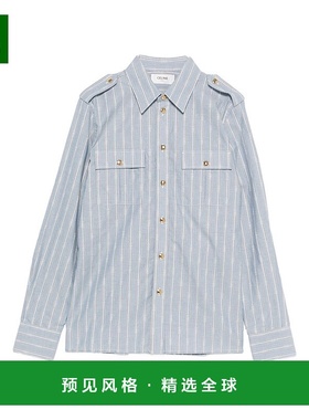 香港直邮Celine 思琳 女士 CELINE CAPSULE Clear 蓝色衬衫 RC062