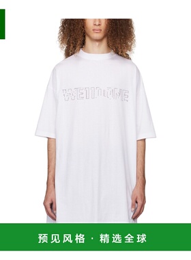 香港直邮WE11DONE 男士T恤 WDTT024810UWH SS2024 白色 T-SHIRT