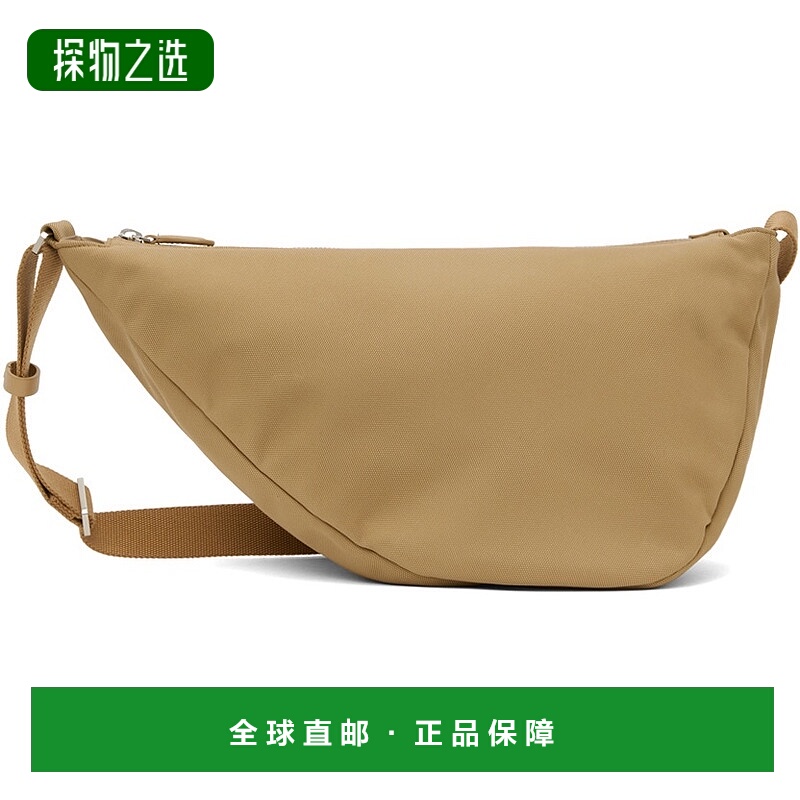 1h可退 香港直邮The Row 男士 黄褐色 Slouchy Banana Two 斜挎包