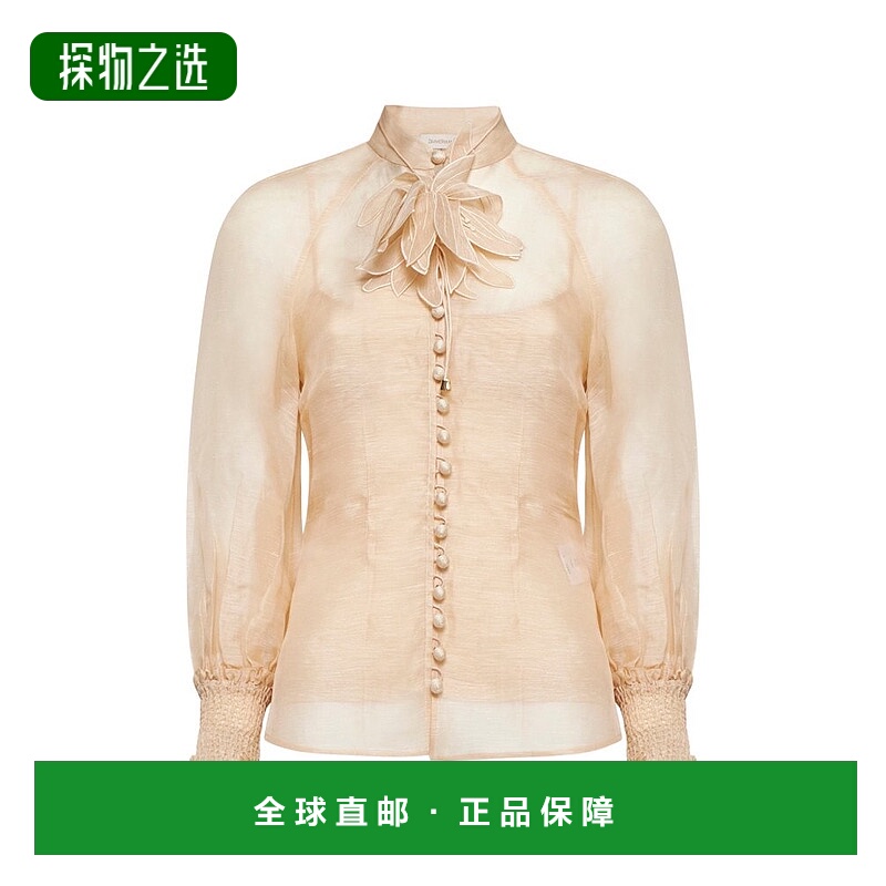 香港直邮ZIMMERMANN 女士 插图纽扣衬衫 1021TF241C