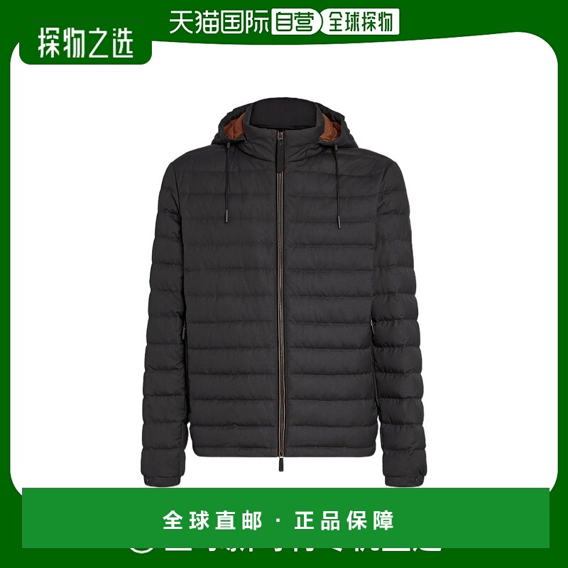 香港直邮Zegna 连帽绗缝羽绒服 E7T257209B杰尼亚