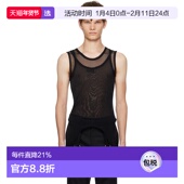 香港直邮Mugler Garter 穆勒 1h可退 男士 黑色 背心 25F3TS01238