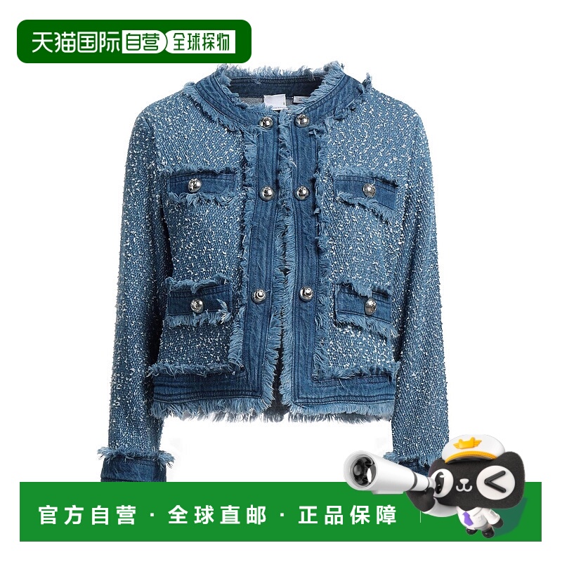 香港直邮Pinko 品高 女士 牛仔布夹克 blue蓝色 舒适时尚