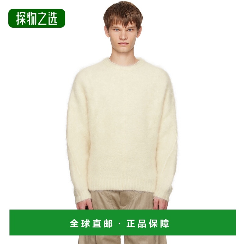 香港直邮Mugler 穆勒 男士 灰白色毛衣 25F2TO08271134针织羊毛