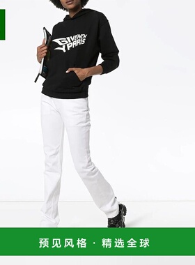 香港直邮Givenchy 黑色logo印花连帽卫衣 BW706A3Z2D纪梵希