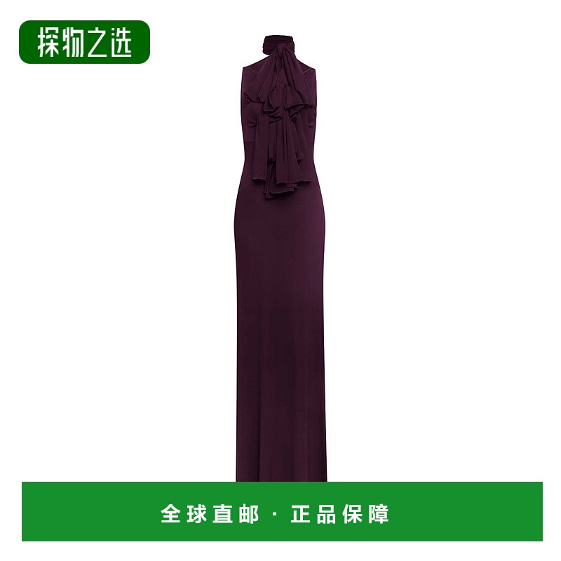 香港直邮Alaia 针织蝴蝶结连衣裙 AA9R2793J070B