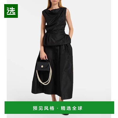 1h可退 香港直邮Simone Rocha 蒙娜·罗莎 女士 塔夫绸中长半身裙