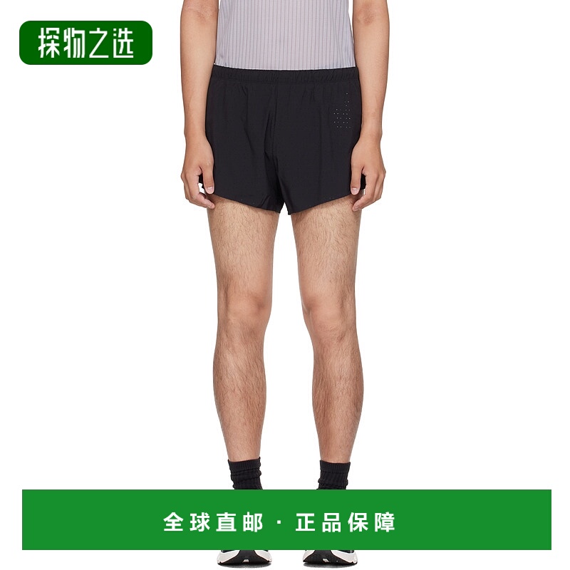 香港直邮On 男士 黑色 Race 短裤 1ME10020553 black黑色 舒适时