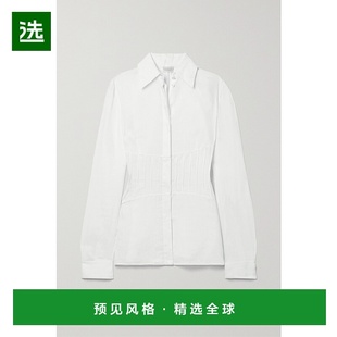 香港直邮Gabriela 褶裥亚麻衬衫 Hearst Duff 324105 女士 1h可退