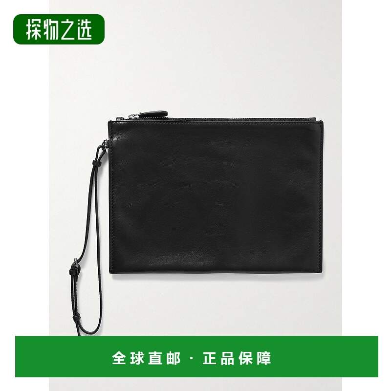 1h可退 香港直邮The Row 女士 皮革手包 W1821L614BLANS black黑