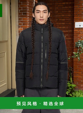 1h可退 香港直邮Canada Goose 加拿大鹅 男士 黑色 Hybridge 羽绒